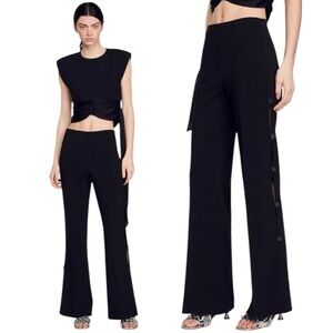 SANDRO PARIS ‘Lawrence’ Cutaway Sides Flared Pants
